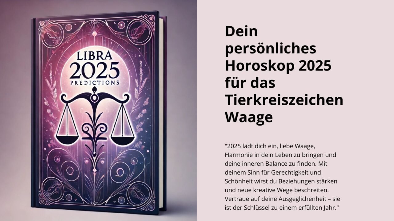 Horoskop Waage 2025: Sternzeichen-Prognose und Jahresausblick